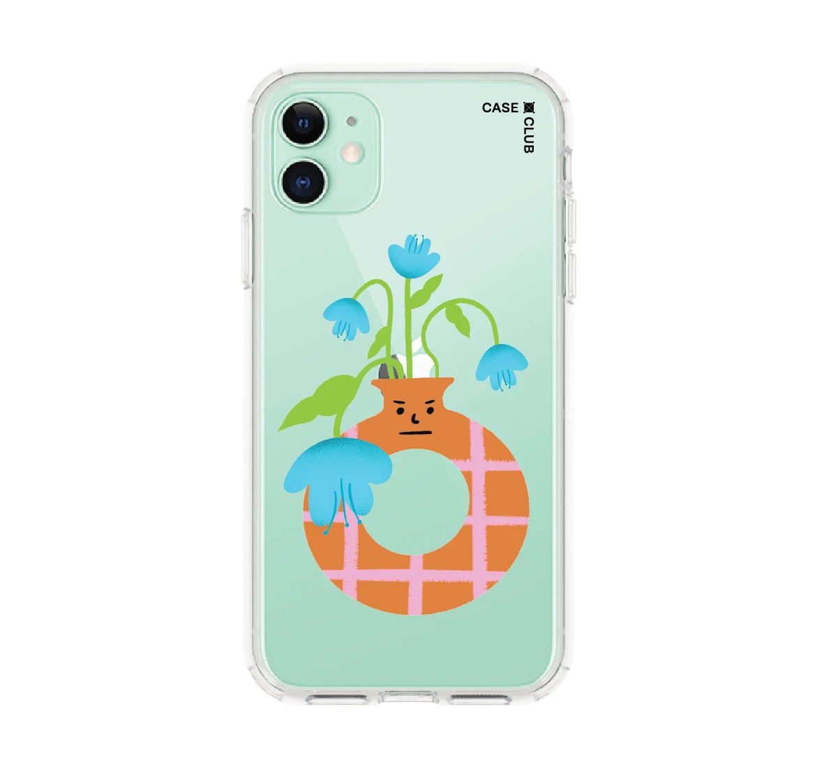 แจกันมินิมอลสีส้ม